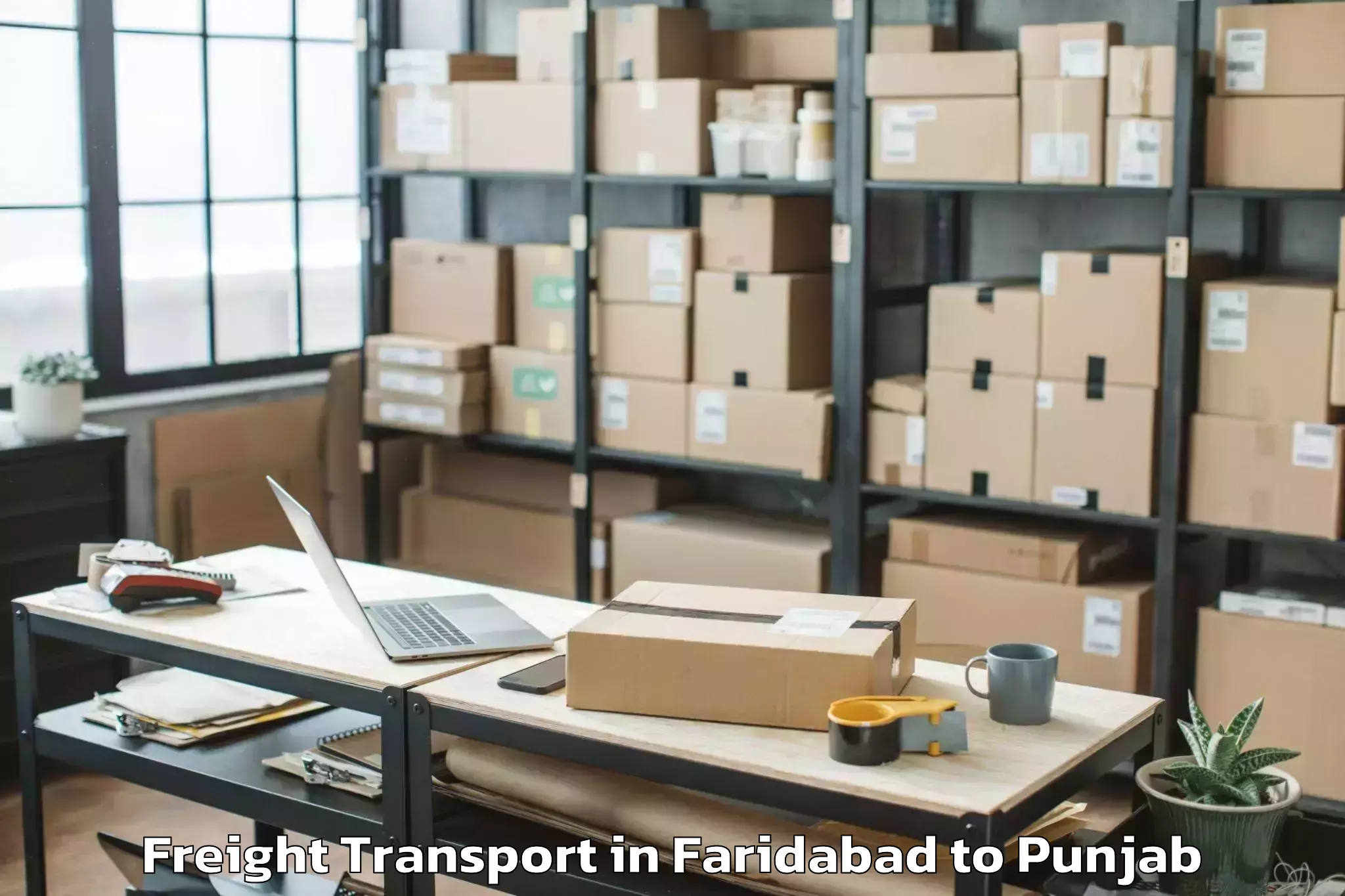 Hassle-Free Faridabad to Baba Bakala Freight Transport